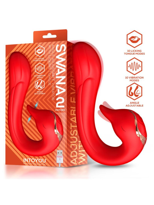 Swana Vibrador con Lengua y Ángulo Ajustable