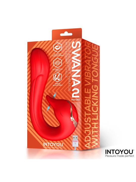 Swana Vibrador con Lengua y Ángulo Ajustable