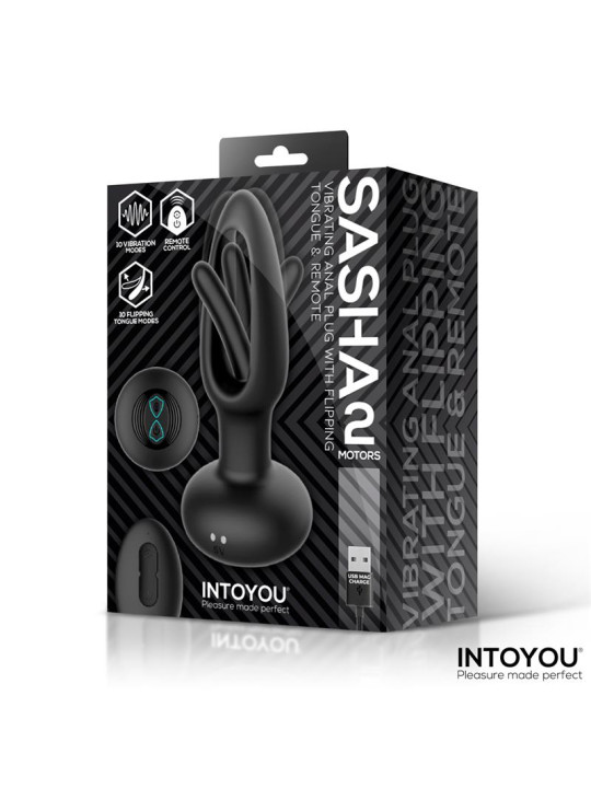 Sasha Plug con Vibración y Lengua Flipping yControl Remoto