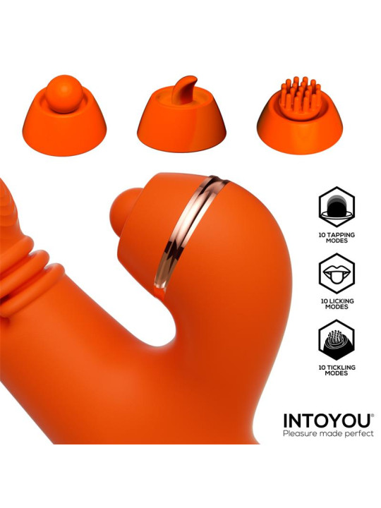 Ethan Vibrador Masaje 360º para el Punto G y Cabezales Intercambiables