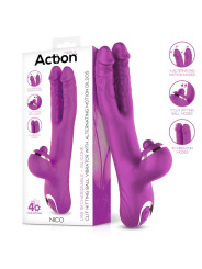 Nico Vibrador con Dildos Alternantes y Bola Percutora 4 Motores