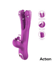 Nico Vibrador con Dildos Alternantes y Bola Percutora 4 Motores