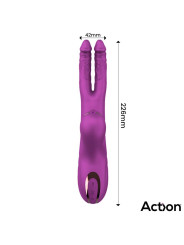 Nico Vibrador con Dildos Alternantes y Bola Percutora 4 Motores