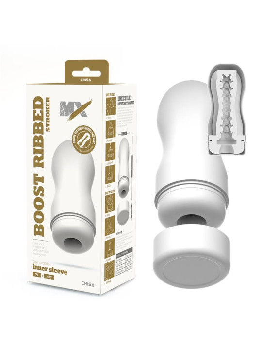Boost Ribbed Stroker Masturbador Masculino