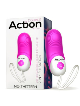 No. Thirteen Estimulador 2 in 1 con Vibración y Pulsación