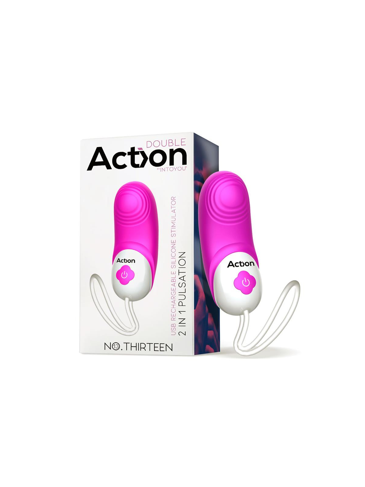 No. Thirteen Estimulador 2 in 1 con Vibración y Pulsación