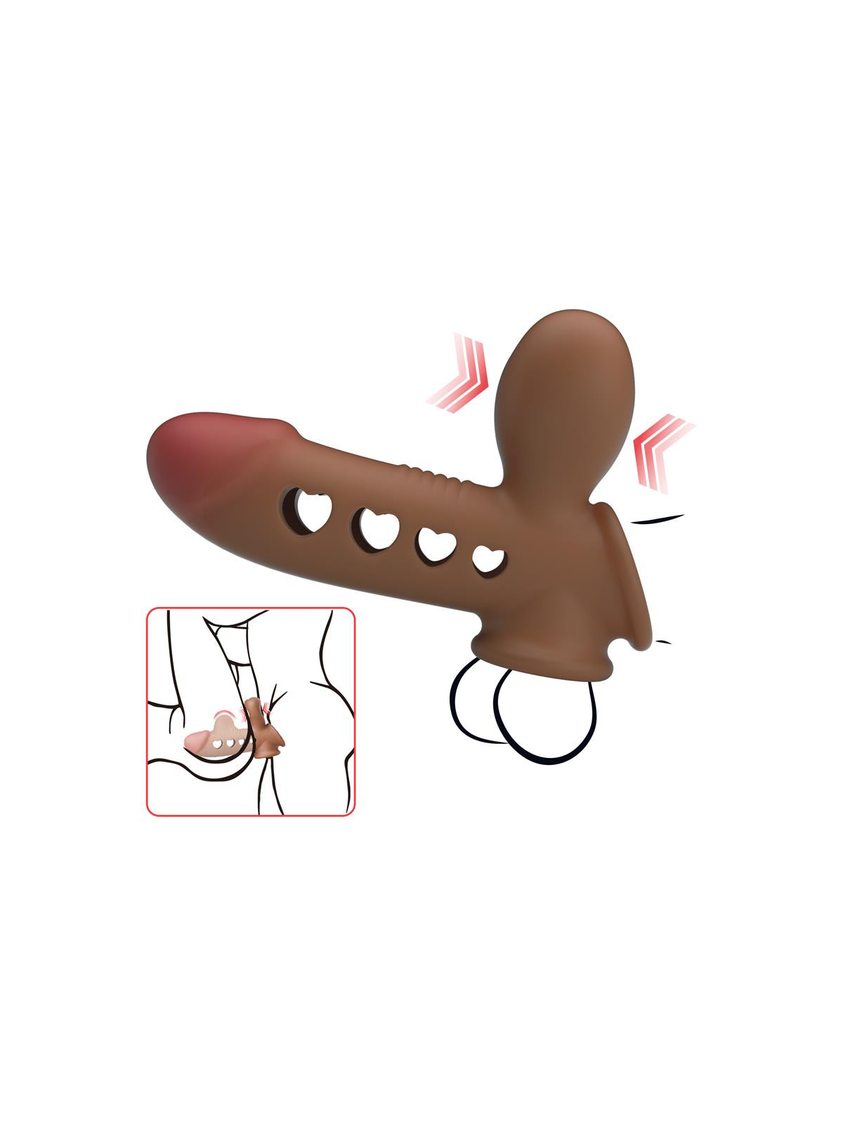 Tyronn Funda para el Pene con Función de Inflado