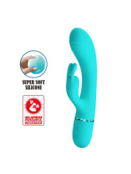 Scocco Vibrador con Rabbit Turquesa