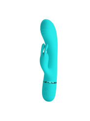 Scocco Vibrador con Rabbit Turquesa