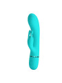 Scocco Vibrador con Rabbit Turquesa