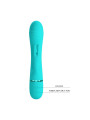 Scocco Vibrador con Rabbit Turquesa