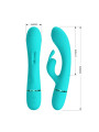 Scocco Vibrador con Rabbit Turquesa