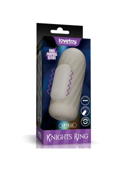 Knights Ring Funda para el Pene y Estimulador Spiral
