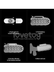 Knights Ring Funda para el Pene y Estimulador Spiral