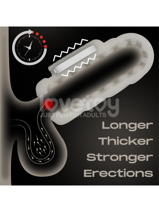 Knights Ring Funda para el Pene y Estimulador Spiral