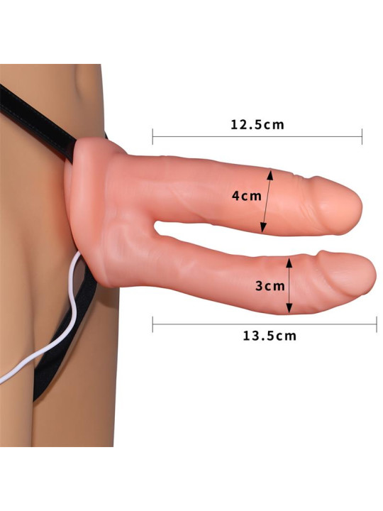 Arnés Pene Doble Hueco con Vibración