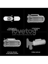 Knights Ring Funda para el Pene y Estimulador Drip