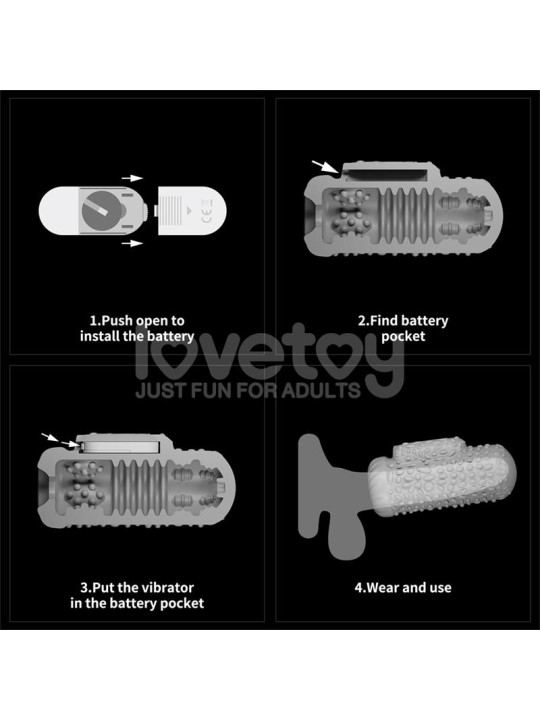 Knights Ring Funda para el Pene y Estimulador Drip