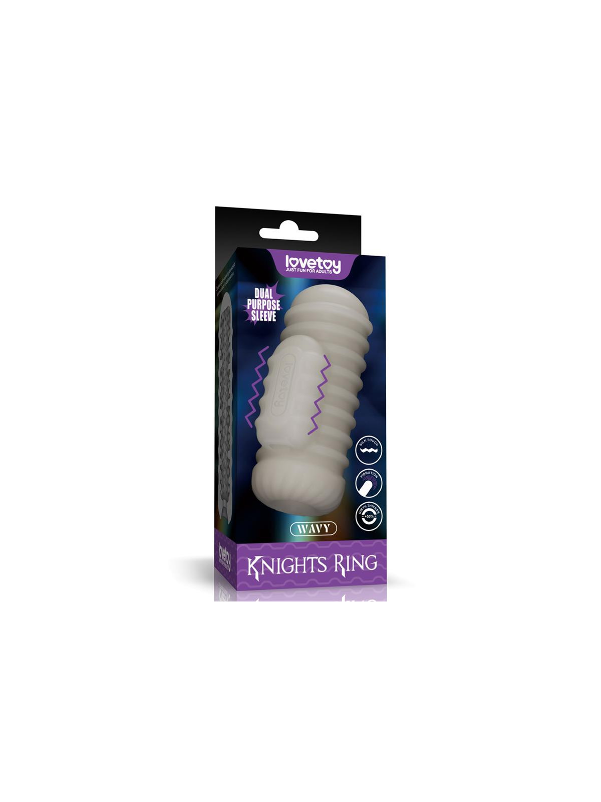 Knights Ring Funda para el Pene y Estimulador Wavy