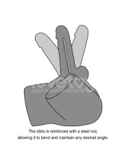 Streetgirls 17 Masturbador con Dildo Articulable