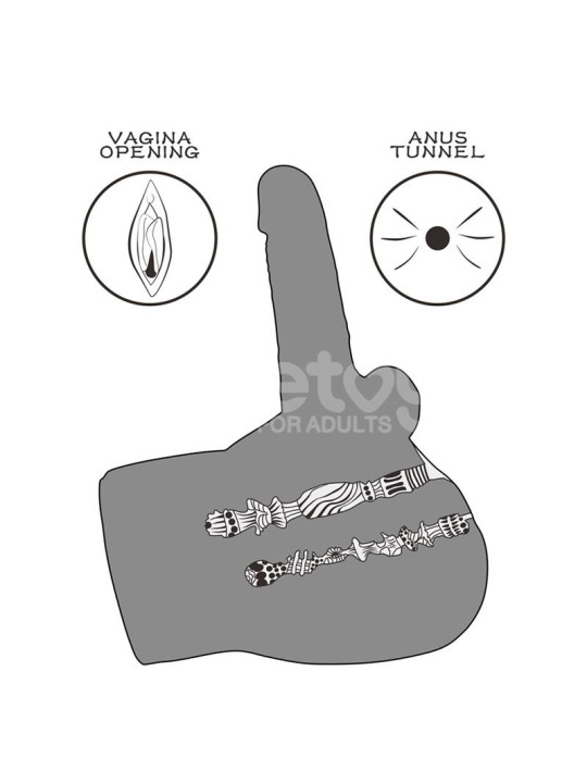 Streetgirls 17 Masturbador con Dildo Articulable