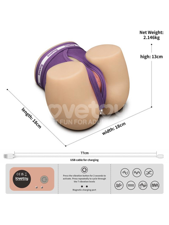 Streetgirls Masturbador Dual con Motor Sensation Pulse
