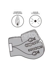 Streetgirls Masturbador Dual con Motor Sensation Pulse