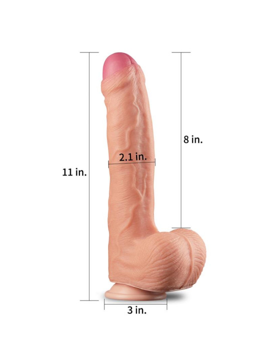 Dildo Nature 11 Dual Layer Natural