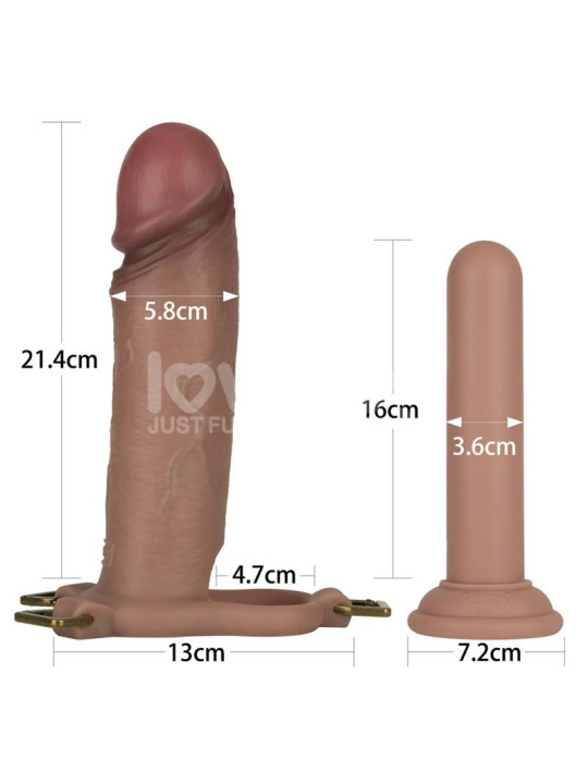 Ingen Arnés Ajustabe con Dildo Hueco 9 Enhanced Set XS/S/M