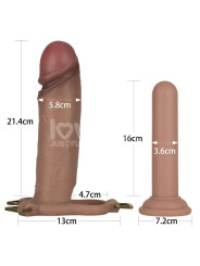 Ingen Arnés Ajustable con Dildo Hueco 9 Enhanced Set L/XL/2XL