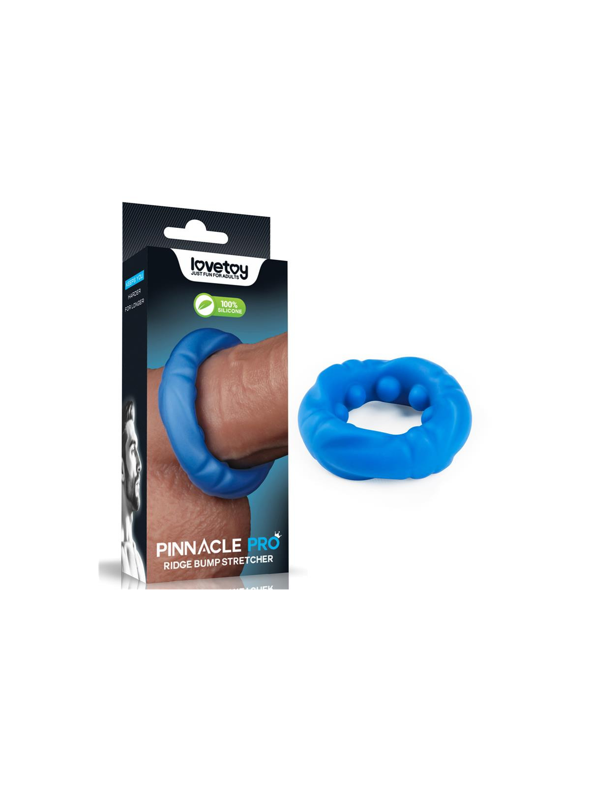 Pinnacle Pro Ridge Bump Stretcher Anillo para el Pene
