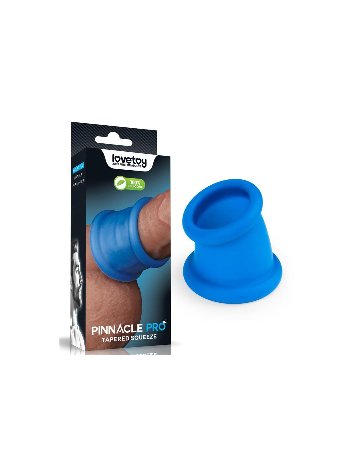 Pinnacle Pro Tapered Squeeze Stretcher Anillo para el Pene