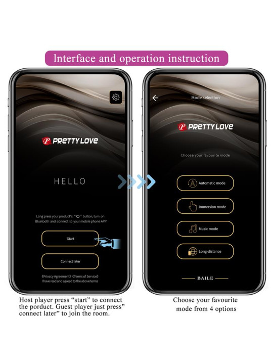 Leviathan Huevo Vibrador con APP