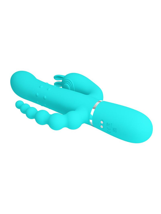 Cammy Vibrador con Bolas Rotadoras y Cadena Anal