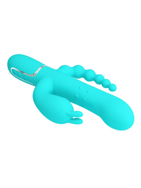 Cammy Vibrador con Bolas Rotadoras y Cadena Anal