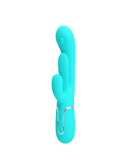 Shania Vibrador con Lengua y Thumping Turquesa