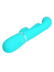 Shania Vibrador con Lengua y Thumping Turquesa