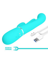 Shania Vibrador con Lengua y Thumping Turquesa