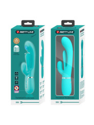 Shania Vibrador con Lengua y Thumping Turquesa