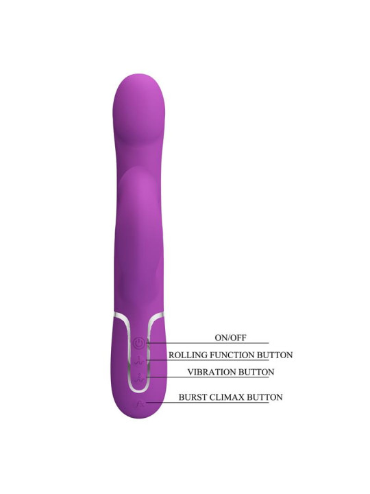 Zalin Vibrador con Bolas Rotatorias y Lengua