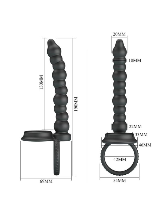 Dillion Cadena Anal con Anillo para el Pene