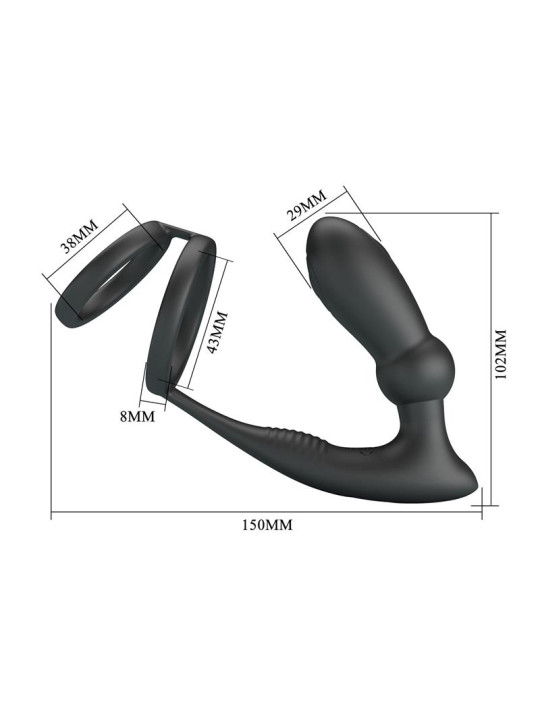 Emoni Anillo Vibrador para el Pene y Plug Anal