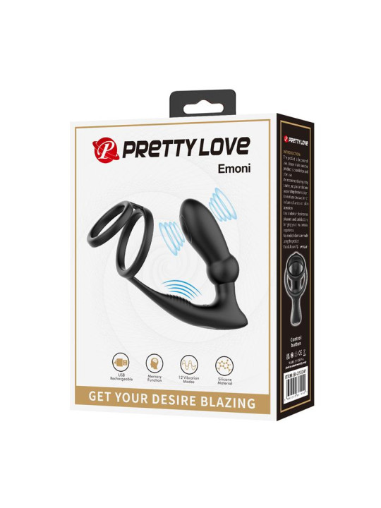 Emoni Anillo Vibrador para el Pene y Plug Anal