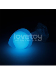 Gemoria Plug Anal Silicona Bola Interna Acero Brilla en la Oscuridad