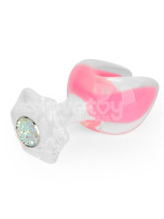 Gemoria Plug Anal Silicona Doble Punta Brilla en la Oscuridad