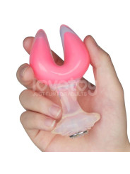 Gemoria Plug Anal Silicona Doble Punta Brilla en la Oscuridad