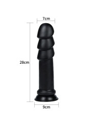 Dildo King Sized Anal Ripples 11.25 Negro