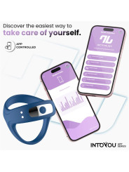 Rank Anillo Vibrador con App Azul