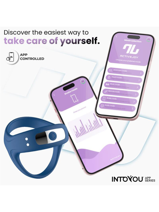 Rank Anillo Vibrador con App Azul