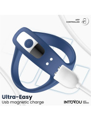 Rank Anillo Vibrador con App Azul